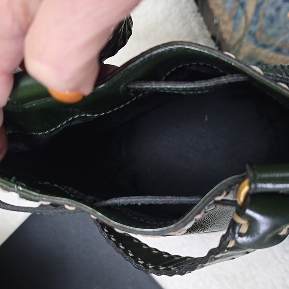 Moschino Green Tie Bucket Shoulder Bag - Picture 7 of 7